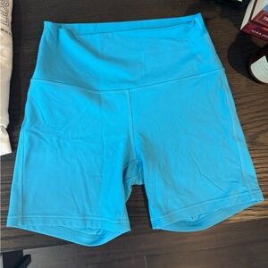 lululemon athletica 6” Blue Bike Shorts
